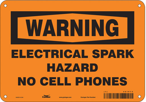 Safety Sign 7 in x 10 in Polyethylene