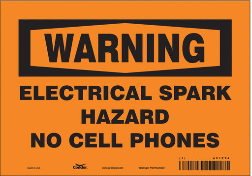 Safety Sign 7 in x 10 in Vinyl