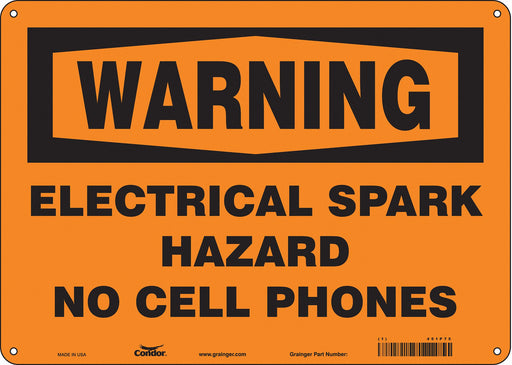 Safety Sign 10 in x 14 in Aluminum