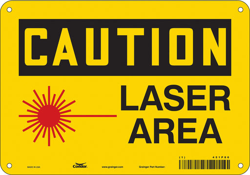 Safety Sign 7 inx10 in Polyethylene