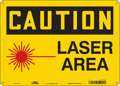 Safety Sign 10 in x 14 in Vinyl