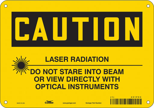 Safety Sign 7 inx10 in Polyethylene