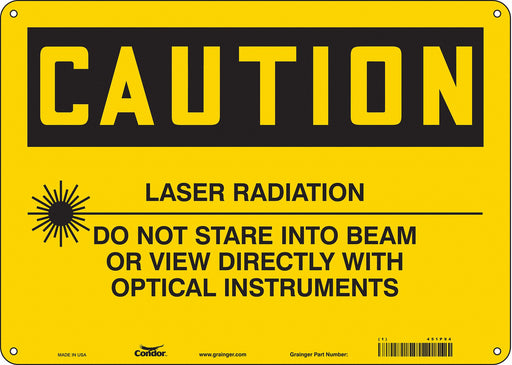 Safety Sign 10 in x 14 in Polyethylene
