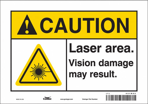 Safety Sign 7 inx10 in Vinyl