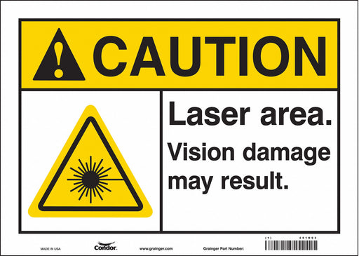 Safety Sign 10 in x 14 in Vinyl