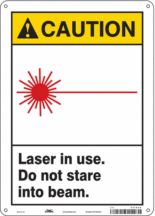 Safety Sign 14 inx10 in Aluminum