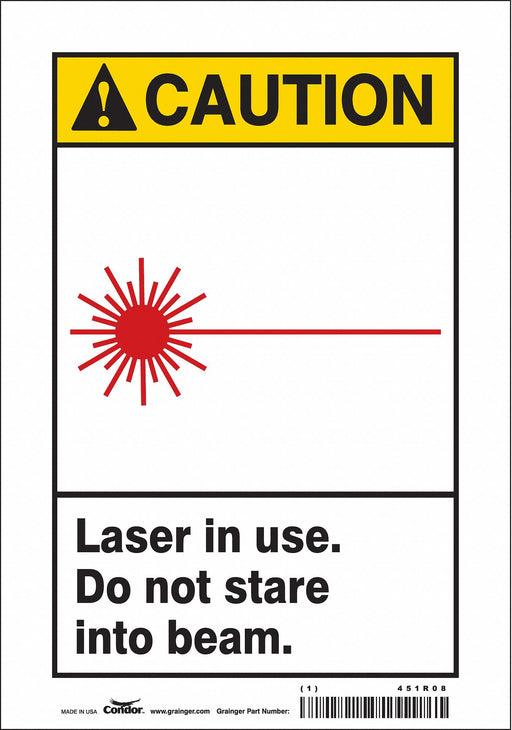 Safety Sign 10 inx7 in Vinyl