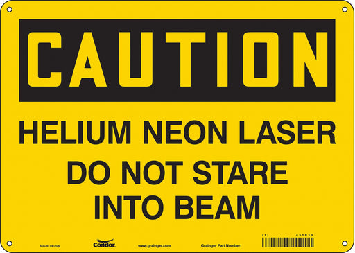 Safety Sign 10 in x 14 in Polyethylene