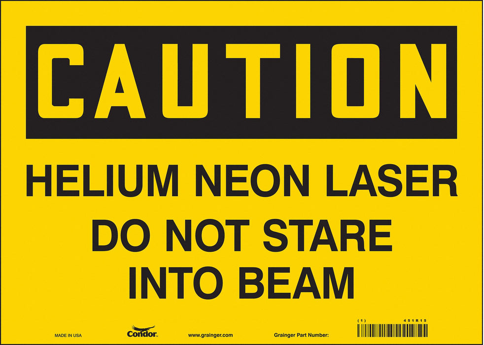 Safety Sign 10 in x 14 in Vinyl