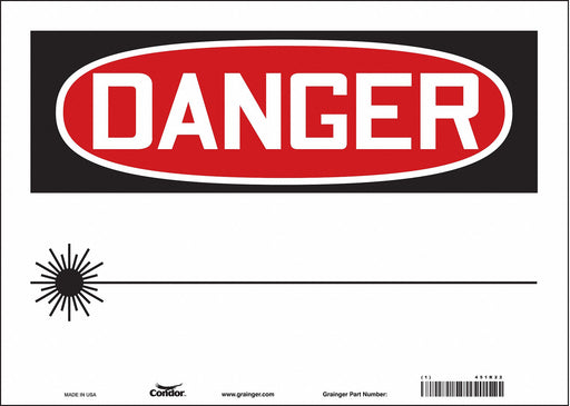 Safety Sign 10 in x 14 in Vinyl