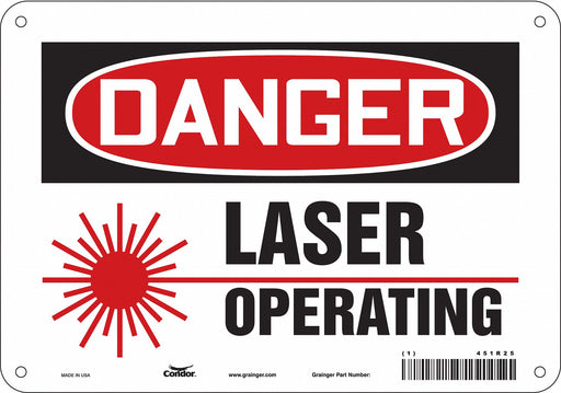 Safety Sign 7 inx10 in Polyethylene
