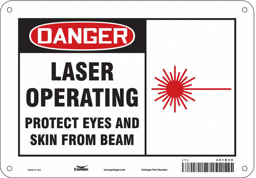 Safety Sign 7 in x 10 in Polyethylene