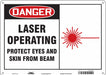 Safety Sign 10 inx14 in Polyethylene