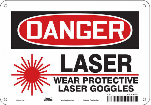 Safety Sign 7 inx10 in Polyethylene