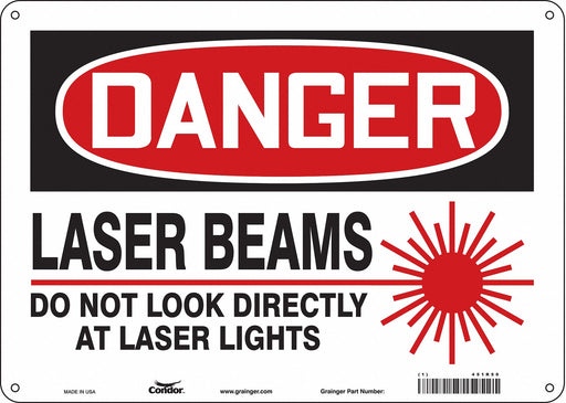 Safety Sign 10 inx14 in Aluminum