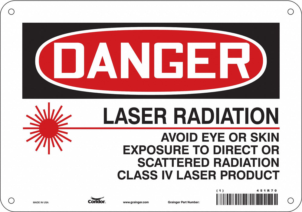 Safety Sign 7 inx10 in Polyethylene