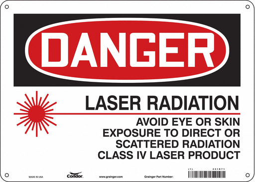 Safety Sign 10 inx14 in Polyethylene