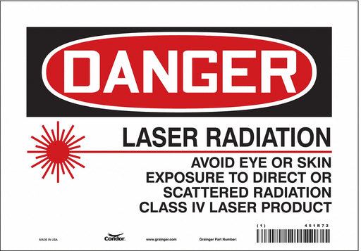 Safety Sign 7 inx10 in Vinyl