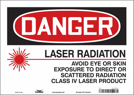 Safety Sign 10 inx14 in Vinyl