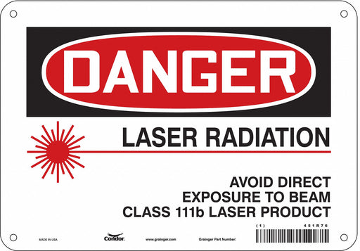 Safety Sign 7 inx10 in Polyethylene