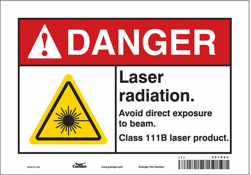 Safety Sign 7 in x 10 in Vinyl