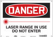 Safety Sign 10 inx14 in Polyethylene