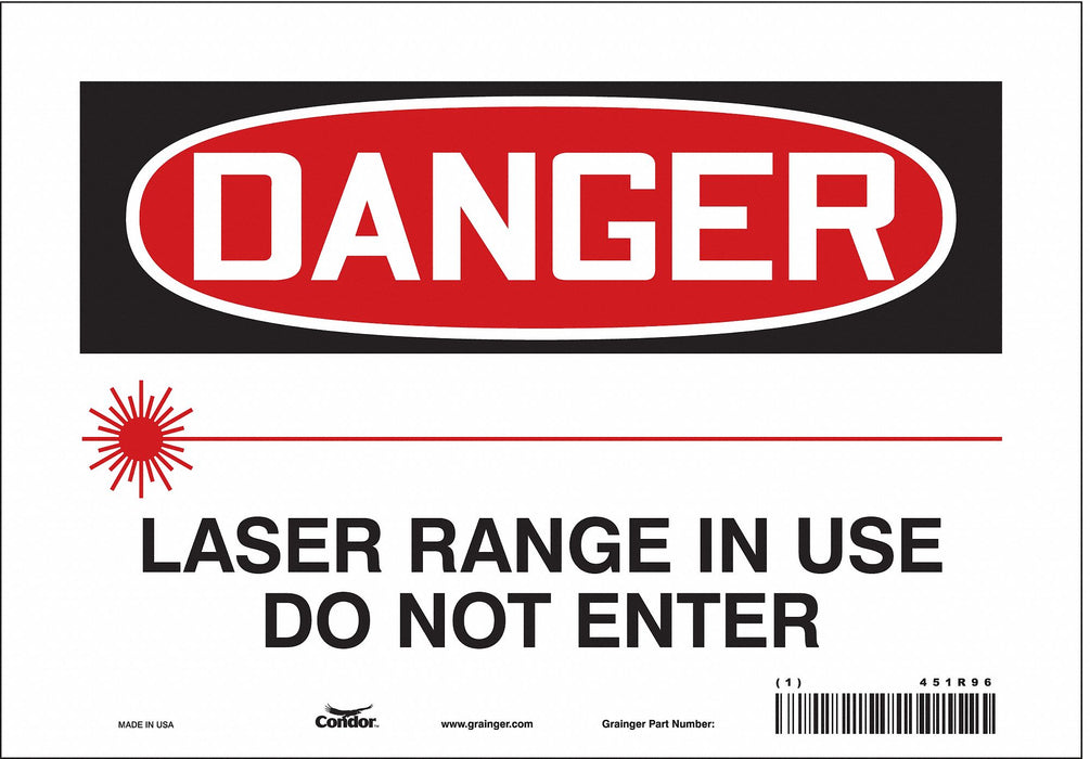 Safety Sign 7 in x 10 in Vinyl