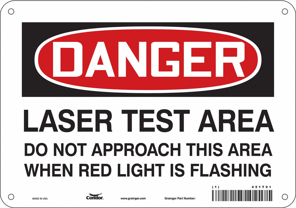 Safety Sign 7 in x 10 in Polyethylene