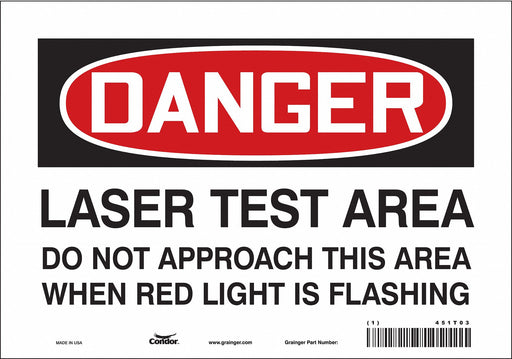 Safety Sign 7 inx10 in Vinyl