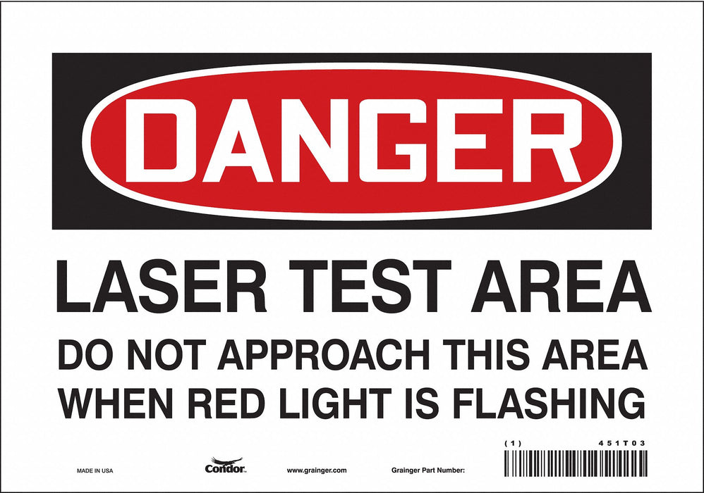 Safety Sign 7 inx10 in Vinyl