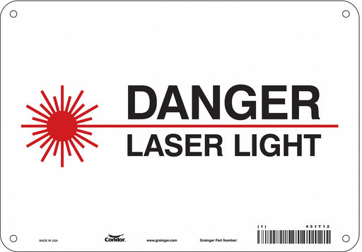 Safety Sign 7 in x 10 in Aluminum