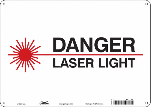 Safety Sign 10 inx14 in Aluminum