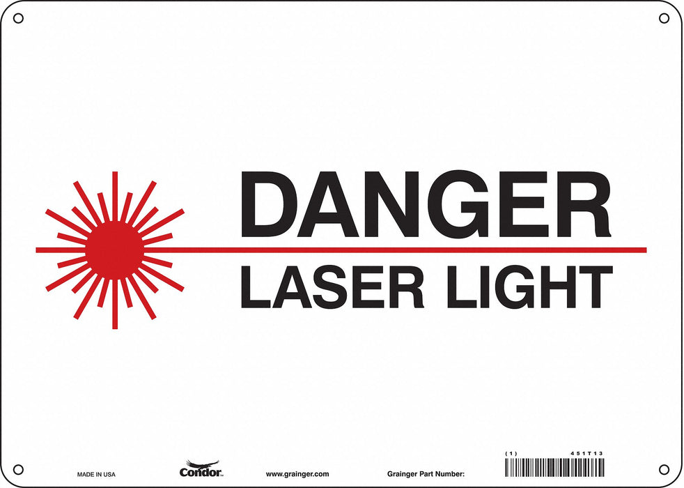 Safety Sign 10 inx14 in Aluminum