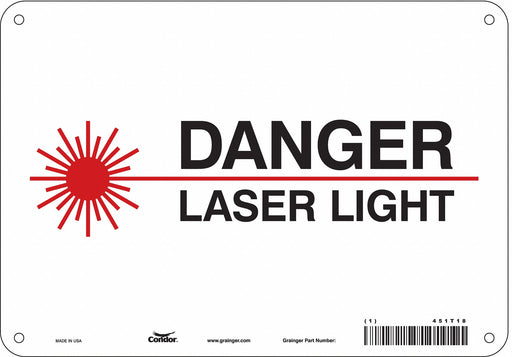 Safety Sign 7 inx10 in Polyethylene