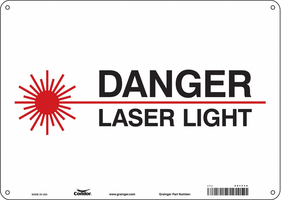 Safety Sign 10 inx14 in Polyethylene