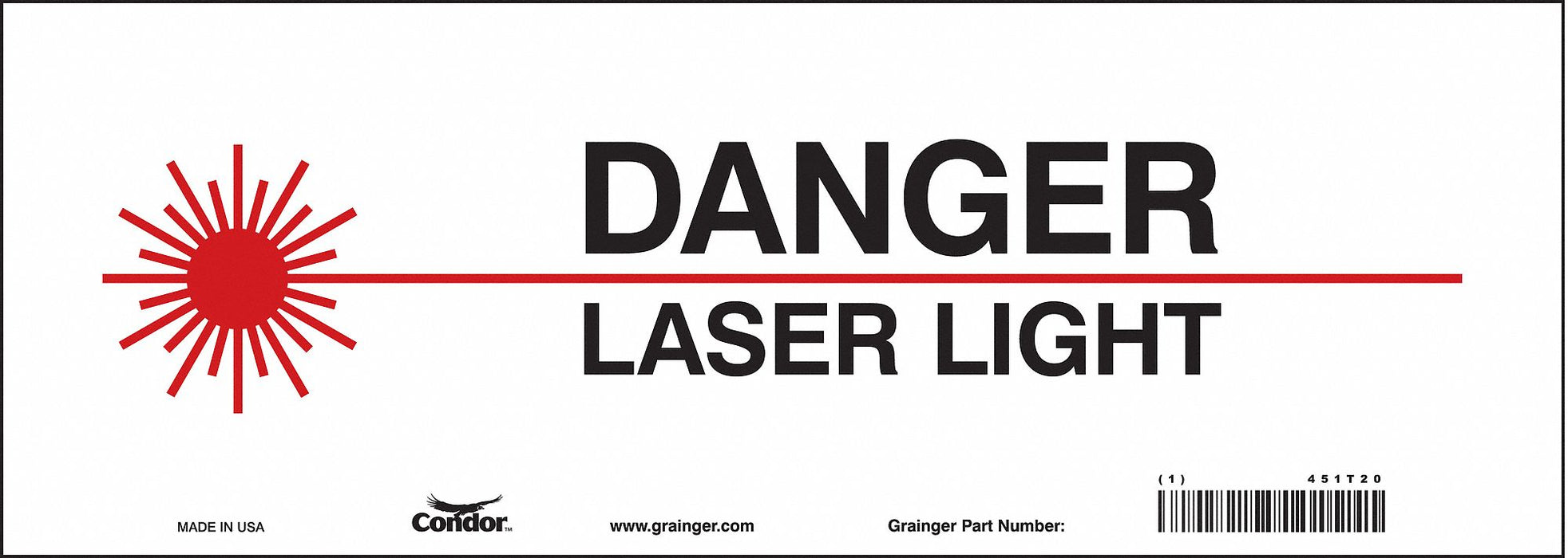 Safety Sign 5 in x 14 in Vinyl