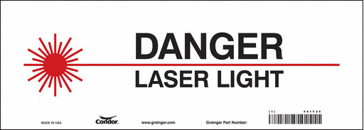 Safety Sign 5 in x 14 in Vinyl
