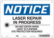 Safety Sign 7 in x 10 in Aluminum