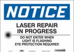 Safety Sign 10 in x 14 in Vinyl