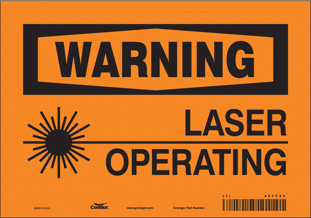 Safety Sign 7 inx10 in Vinyl