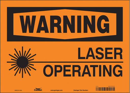 Safety Sign 10 inx14 in Vinyl