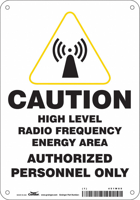 Safety Sign 10 inx7 in Aluminum