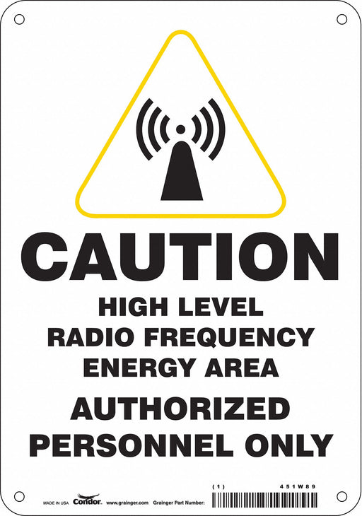 Safety Sign 10 inx7 in Aluminum