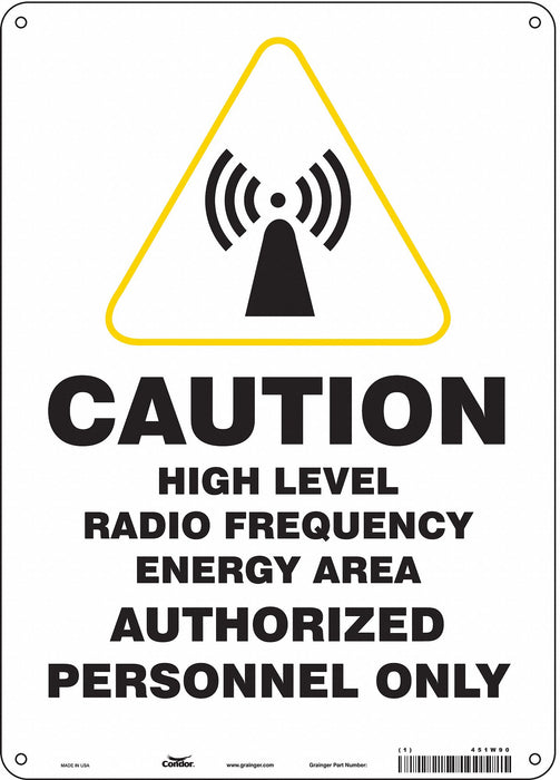 Safety Sign 14 in x 10 in Aluminum