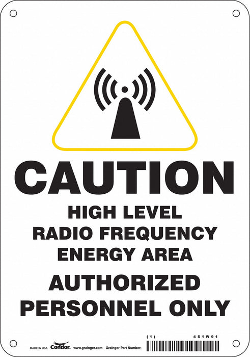 Safety Sign 10 inx7 in Polyethylene