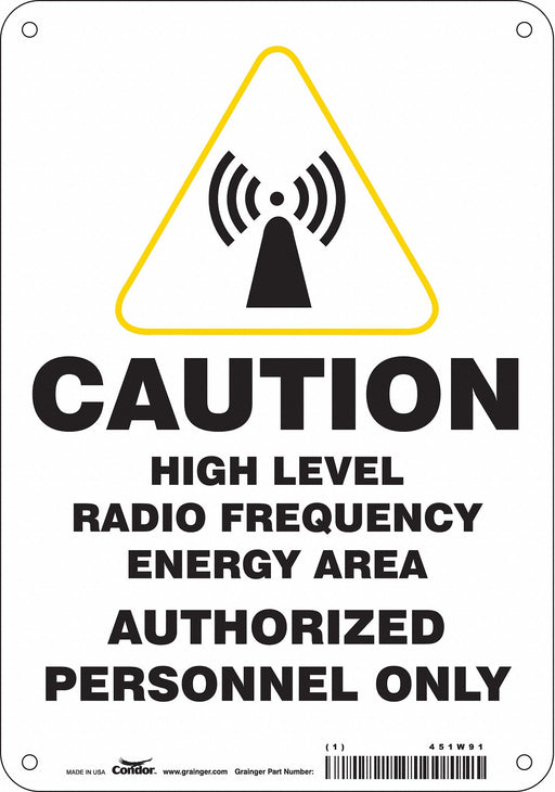Safety Sign 10 inx7 in Polyethylene