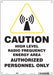 Safety Sign 14 in x 10 in Polyethylene