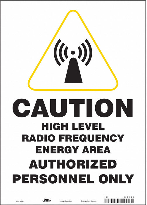 Safety Sign 14 in x 10 in Vinyl