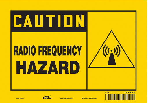 Safety Sign 7 inx10 in Vinyl