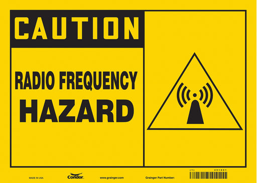 Safety Sign 10 inx14 in Vinyl